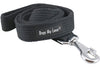 Dog Leash 4.5ft Long Cotton Web for Training, Black 4 Sizes