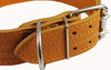 Genuine Leather 25"x1.75" Wide Handle Collar Fits 18"-21" Neck Tan Large Pitbull, Doberman