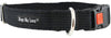 Cotton Web Adjustable Dog Collar with Locking Device 4 Sizes Black