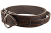 Dogs My Love Brown Genuine Leather 27"x1.75" Wide Handle Collar Fits 20"-24" Neck X-Large