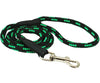 Dogs My Love Dog Rope Leash 4ft Long Green/Black