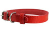 Genuine Leather Dog Collar Red 4 Sizes