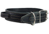Dogs My Love Genuine Leather 25"x1.75" Wide Handle Collar Fits 18"-21" Neck Black Large Pitbull