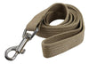 Dog Leash 4.5ft Long Cotton Web for Training, Beige 4 Sizes