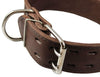 Thick Genuine Leather Spiked Dog Collar2" wide Sized to Fit 18"-22" Neck. Boxer Rottweiler Bulldog