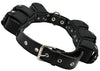 6lbs Genuine Leather Weighted Dog Collar for Exercise and Training. Black. Fits 19"-24" Neck size