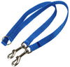 15" Nylon 2-Way Double Dog Leash - Two Dog Coupler Blue 3 Sizes