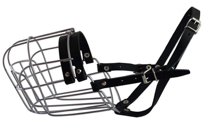 Dogs My Love Metal Wire Basket Dog Muzzle Saint Bernard, Mastiff, Great Dane Circumf 17