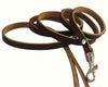 Genuine Leather Classic Dog Leash, 4' Long, 3/8" Wide, Puppies, XSmall Breeds