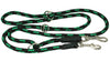 Adjustable Multifunctional Rope Dog Leash 42"-70" Green/Black
