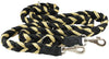 6 Way Euro Multifunctional Braided Dog Leash, Adjustable Schutzhund Lead 42"-68" Long 4 Sizes Beige