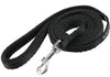 Dogs My Love 6ft Long Neoprene Padded Handle Nylon Leash 4 Sizes Black