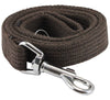 Dog Leash 4.5ft Long Cotton Web Brown 4 Sizes