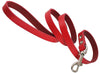 Dogs My Love Genuine Leather Classic Dog Leash 4 Ft Long 9 Sizes Red