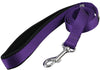 Dogs My Love 4ft Long Neoprene Padded Handle Nylon Leash 4 Sizes Purple