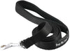 Dogs My Love 4ft Long Neoprene Padded Handle Nylon Leash 4 Sizes Black