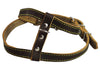 Real Leather Feline Harness, 16"-18.5" Chest, 1/2" Wide, Medium to Large Cats