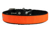 Double Thick Nylon Dog Collar Leather Enforced Metal Buckle Sized to Fit 14"-17" Neck, 1" Wide.