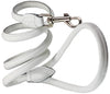 Dogs My Love 4ft Long Round Genuine Rolled Leather Dog Leash White