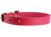 Genuine Leather Dog Collar Pink 4 Sizes
