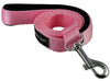 Dogs My Love 4ft Long Neoprene Padded Handle Nylon Leash 4 Sizes Pink