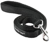 Dogs My Love 4ft Long Neoprene Padded Handle Nylon Leash 4 Sizes Black