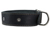 Black Genuine Leather Studded Dog Collar, 1.75" Wide. Fits 18.5"-22" Neck. For Large Breeds