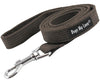 Dog Leash 4.5ft Long Cotton Web Brown 4 Sizes