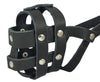 Real Leather Dog Basket Muzzle #0 Black - Spaniel, Poodle, Schnauzer (Circumf 8.5", Snout Length 2")