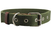 Cotton Web Dog Collar 1" Wide. Fits 15"-19" Neck. Boxer, Retriever