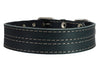 Genuine Leather Dog Collar, Padded, Black 1.5" Wide. Fits 22.5"-26.5" neck size Great Dane Mastiff