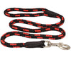 Dogs My Love Dog Rope Leash 4ft Long Red/Black