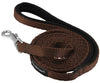 Dogs My Love 6ft Long Neoprene Padded Handle Nylon Leash 4 Sizes Brown