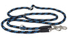 Adjustable Multifunctional Rope Dog Leash 42"-70" Blue/Black