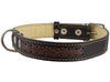 Genuine Leather Braided Dog Collar, 1" Wide. Fits 15"-20" Neck. Medium Breeds