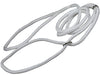 Dog Show Lead Braided Tubular Nylon 52" Long White