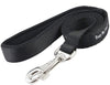 Dogs My Love 4ft Long Neoprene Padded Handle Nylon Leash 4 Sizes Black