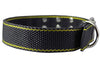 Heavy Duty Nylon and Leather Dog Collar 1.5" Wide. Fits 17"-24" Neck XLarge Rottweiler, Mastiff