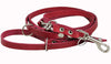 Multifunctional Leather Dog Leash, Adjustable 6 Way Lead 49"-94" Long 1/2" Wide (12 mm) Small/Medium
