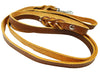 8' Genuine Leather Braided Dog Leash Brown 3/4" Wide