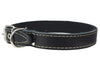 Genuine Leather Dog Collar, Cotton Padded, 1" Wide.