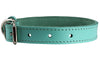 Genuine Leather Dog Collar Cyan 4 Sizes