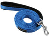 Dogs My Love 6ft Long Neoprene Padded Handle Nylon Leash 4 Sizes Blue