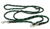Adjustable Multifunctional Rope Dog Leash 42"-70" Green/Black