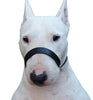 Dogs My Love Adjustable Leather Loop Bite Bark Control Easy Fit Dog Muzzle Black Large