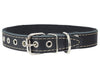 Genuine Leather Dog Collar, Cotton Padded, 1" Wide.