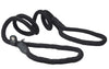 Dogs My Love Nylon Rope Slip Dog Lead Collar and Leash British Style 4ft Long Black