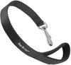 Short Dog Leash Padded Handle Wide Nylon Traffic Lead 22" Long Black