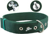Bolted Heavy Duty Extra Wide Triple Layer Dog Collar for Medium to Large 15"-19" Neck 1.6" Wide