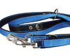 Dogs My Love 1" Wide 6 Way Euro Multi-functional Nylon Dog Leash, Adjustable Lead Blue 40"-70" Long